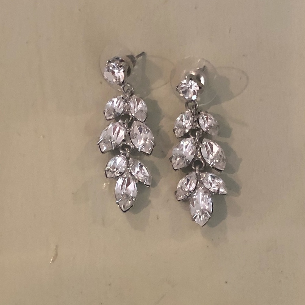 Kate Spade Elegant Rhinestone Drop Earrings